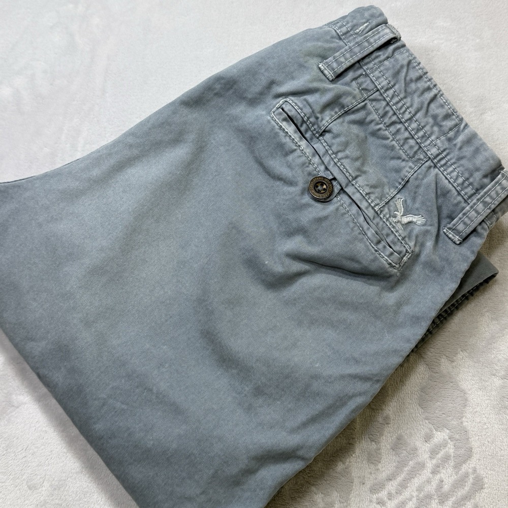 American Eagle Outfitters Mens 34x32 Light Blue Chino Casual AEO Y2K